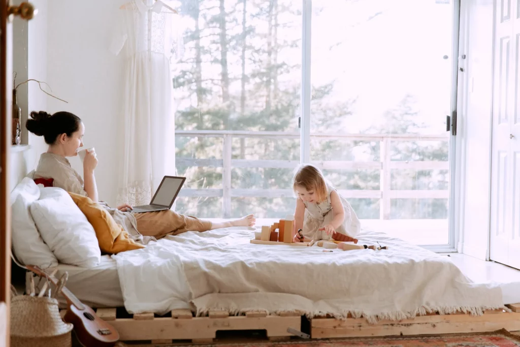 mums who lead working from home